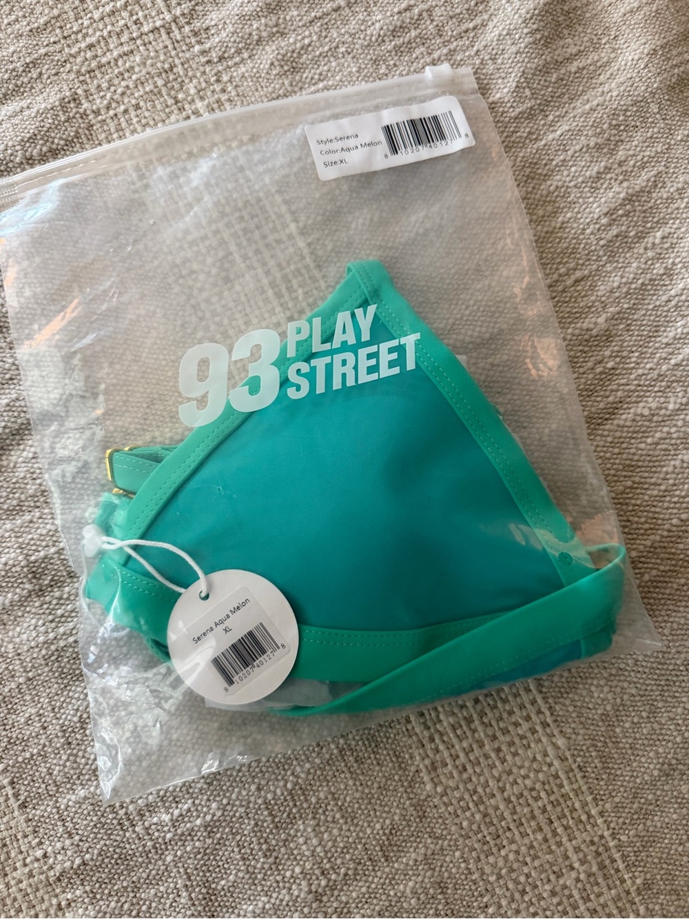 93 Play Street Serena Aqua Melon Bikini Top